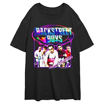 Juniors' Backstreet Boys Larger Than Life Cover Oversized Graphic Tee