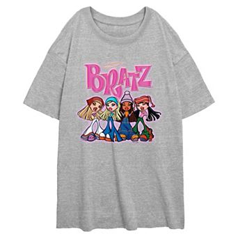 Juniors' Bratz Original Group Oversized Graphic Tee