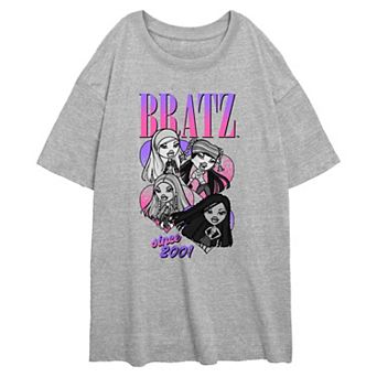 Juniors' Bratz Fashion Girls Since 2001 Oversized Graphic Tee