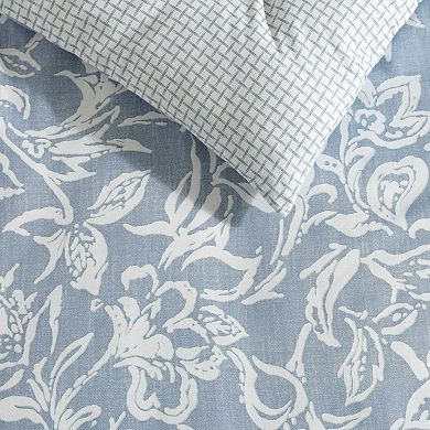 Nautica Seaside Floral Blue Comforter Set