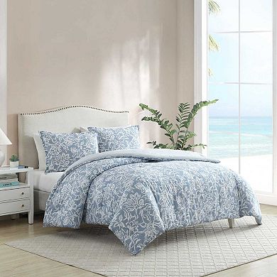 Nautica Seaside Floral Blue Comforter Set