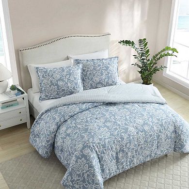 Nautica Seaside Floral Blue Comforter Set