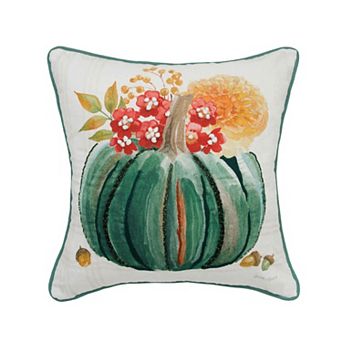 C&F Home Teal Pumpkin Fall Throw Pillow