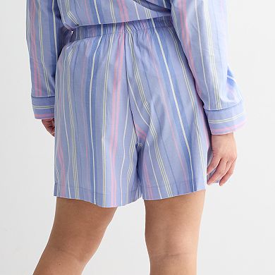 Plus Size Sonoma Goods For Life® Woven Separates Sleep Shorts