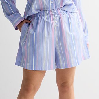 Plus Size Sonoma Goods For Life® Woven Separates Sleep Shorts