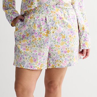 Plus Size Sonoma Goods For Life® Woven Separates Sleep Shorts