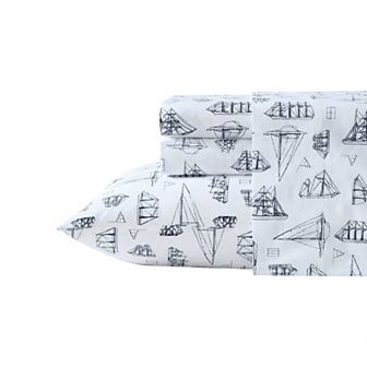 Nautica Printed Percale 100% Cotton Sheet Set