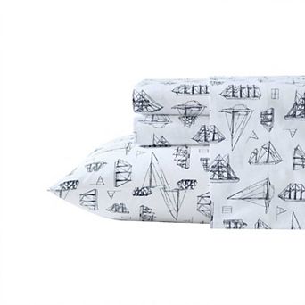 Nautica Printed Percale 100% Cotton Sheet Set