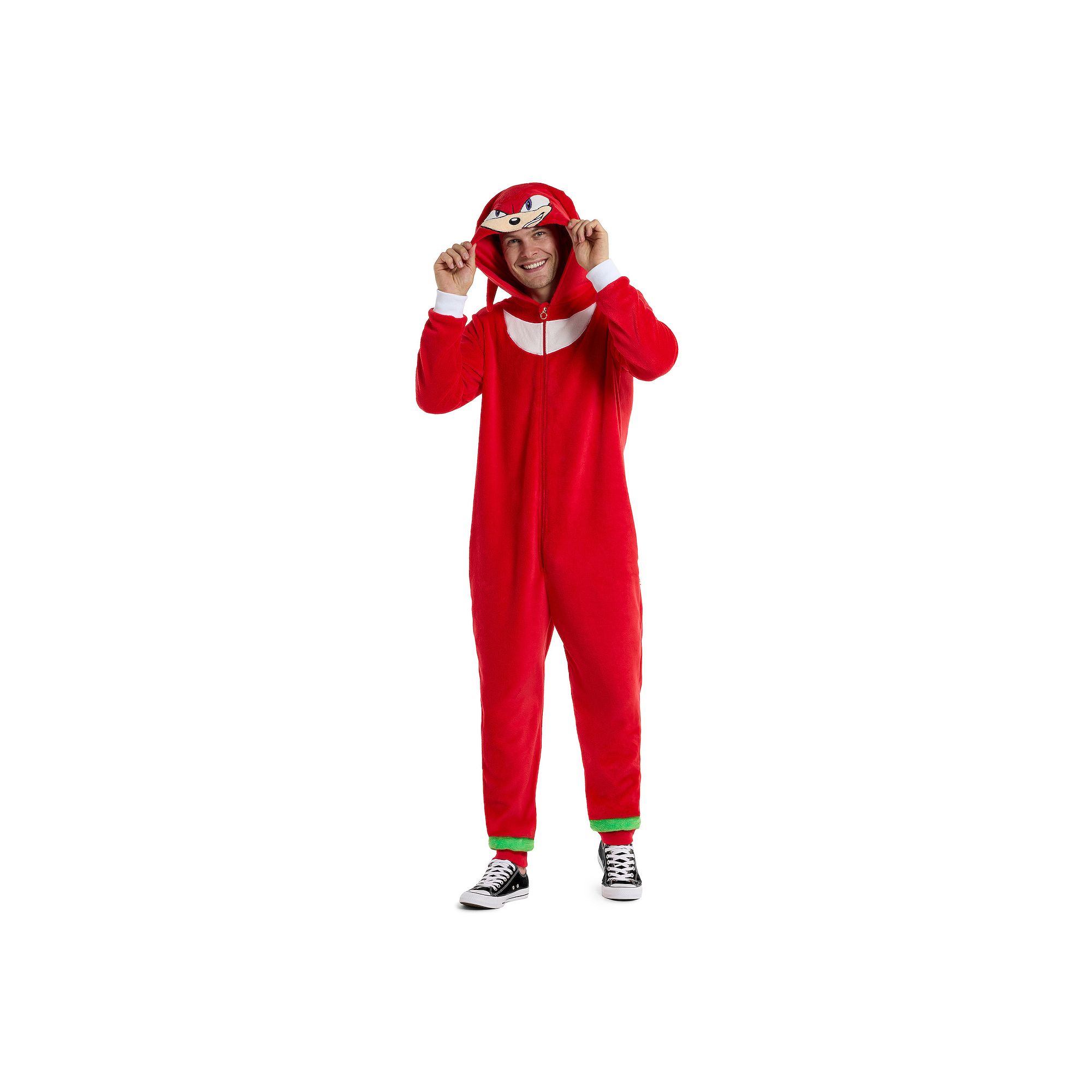 Adult OppoSuits Sonic The Hedgehog Knuckles One-Piece Suit, Mens, Size: Sm