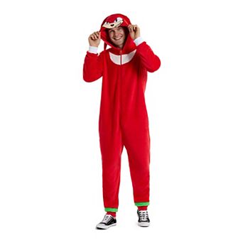 Adult OppoSuits Sonic The Hedgehog Knuckles One-Piece Suit