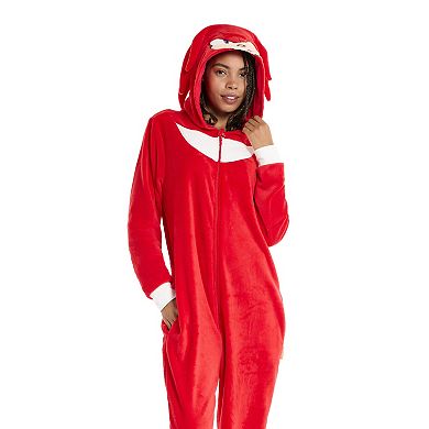 Adult OppoSuits Sonic The Hedgehog Knuckles One-Piece Suit