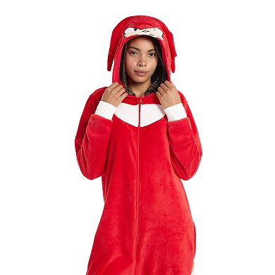 Adult OppoSuits Sonic The Hedgehog Knuckles One-Piece Suit