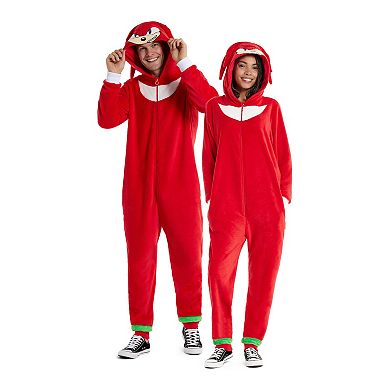 Adult OppoSuits Sonic The Hedgehog Knuckles One-Piece Suit