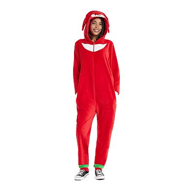 Adult OppoSuits Sonic The Hedgehog Knuckles One-Piece Suit