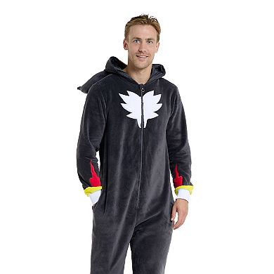 Men's OppoSuits Adult One Piece Suit - Sonic Jumper - Shadow Onesie - Black