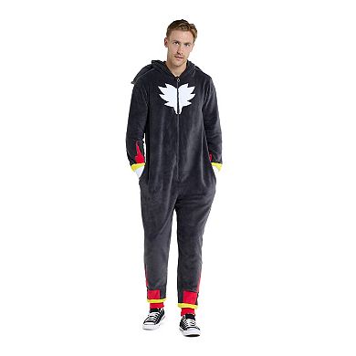 Men's OppoSuits Adult One Piece Suit - Sonic Jumper - Shadow Onesie - Black
