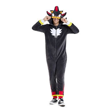 Men's OppoSuits Adult One Piece Suit - Sonic Jumper - Shadow Onesie - Black