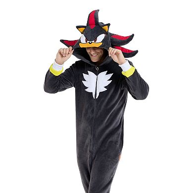 Men's OppoSuits Adult One Piece Suit - Sonic Jumper - Shadow Onesie - Black
