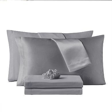 Threaded Sheet Set with Satin Accessories