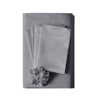 Threaded Sheet Set with Satin Accessories