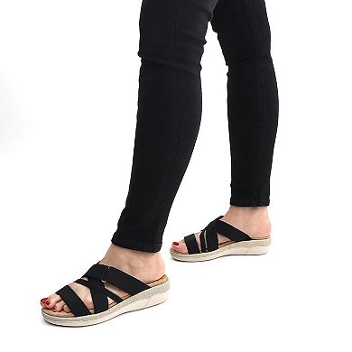 Easy Street Paola Women's Comfort Platform Slide Sandals