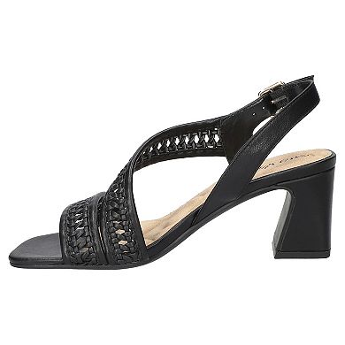 Easy Street Rowan Square Toe Block Heel Women's Slingback Sandals