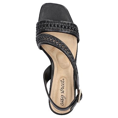 Easy Street Rowan Square Toe Block Heel Women's Slingback Sandals