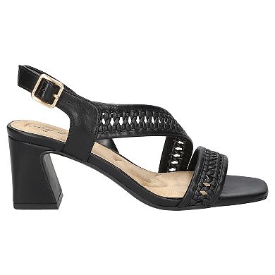 Easy Street Rowan Square Toe Block Heel Women's Slingback Sandals