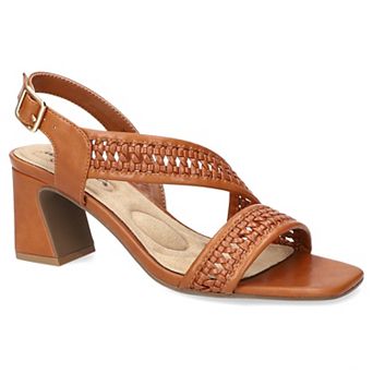Easy Street Rowan Square Toe Block Heel Women's Slingback Sandals