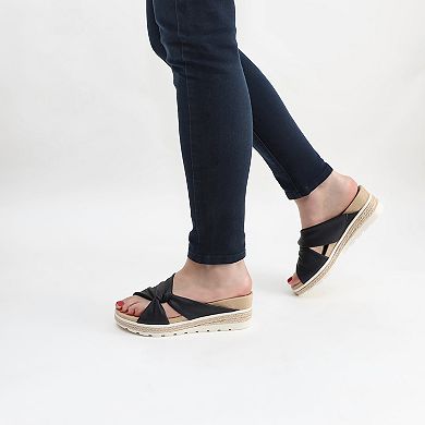 Easy Street Ja Knotted Wedge Women's Slide Sandals