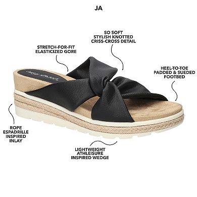 Easy Street Ja Knotted Wedge Women's Slide Sandals