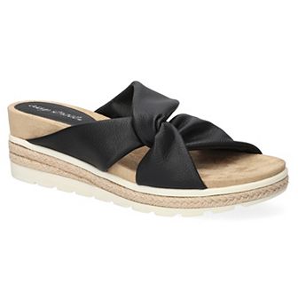 Easy Street Ja Knotted Wedge Women's Slide Sandals