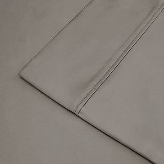 Linum Home Textiles 400 Thread Count Cotton Solid Sateen Sheet Set with Pillowcases