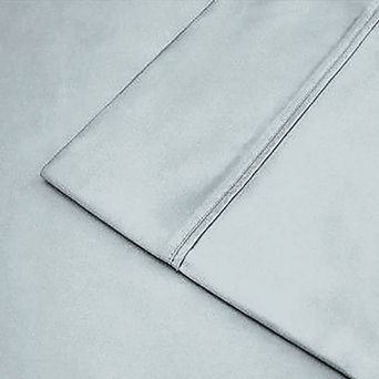 Linum Home Textiles 400 Thread Count Cotton Solid Sateen Sheet Set with Pillowcases