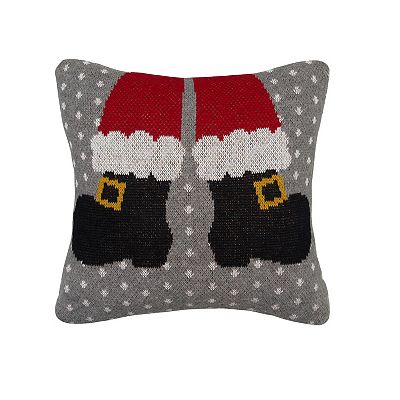 C F Home Santa Shoes Christmas Throw Pillow