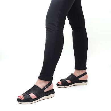 Easy Street Primrose Women's Comfort Platform Slingback Sandals