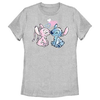 Disney's Lilo & Stitch Angel Love Juniors' Graphic Tee