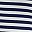 White Navy Stripe