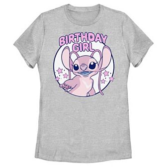 Disney's Lilo & Stitch Angel Birthday Girl Juniors' Graphic Tee