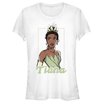 Disney's The Princess And The Frog Tiana Sketch Juniors' Fitted Graphic Tee