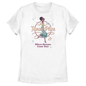 Disney's The Princess And The Frog Tiana's Place Where Dreams Come True Juniors' Graphic Tee