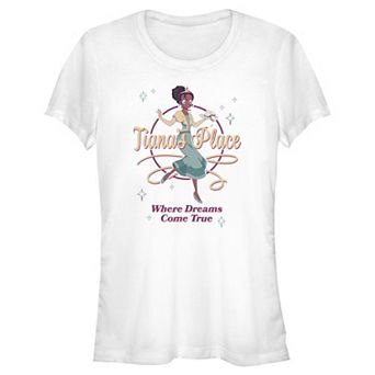Disney's The Princess And The Frog Tiana's Place Where Dreams Come True Juniors' Fitted Graphic Tee