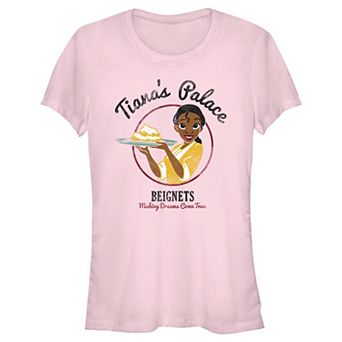 Disney's The Princess And The Frog Tiana's Palace Beignets Making Dreams Come True Juniors' Fitted Graphic Tee