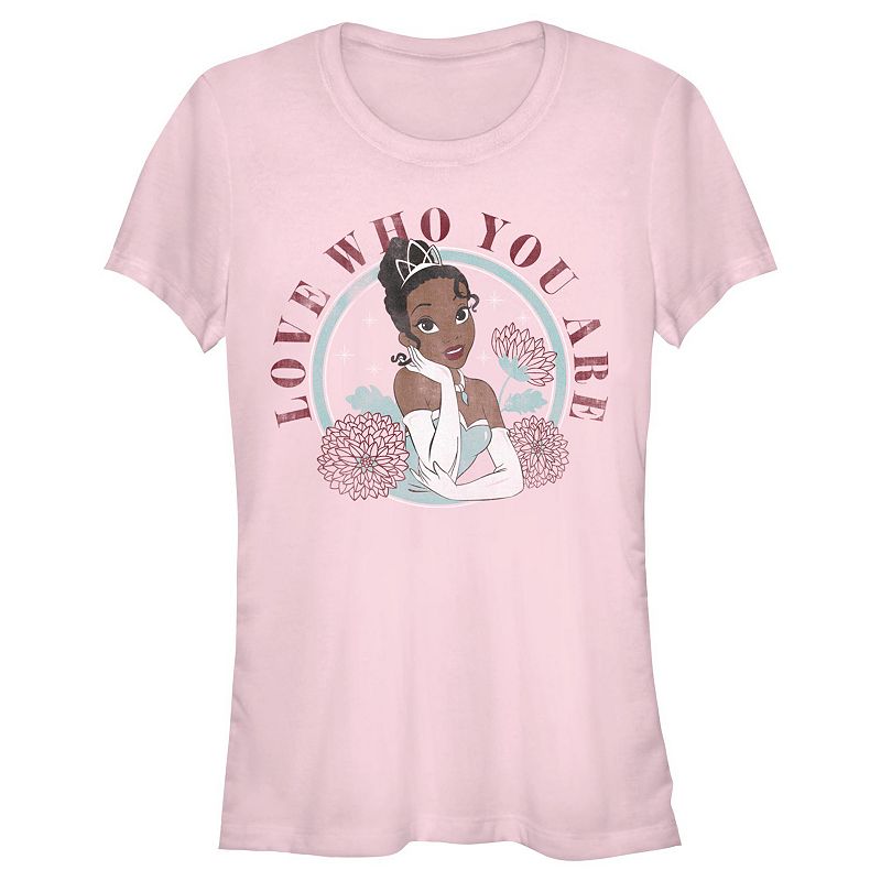 Disney's The Princess And The Frog Tiana Love Who You Are Juniors' Fitted Graphic Tee, Girl's, 
