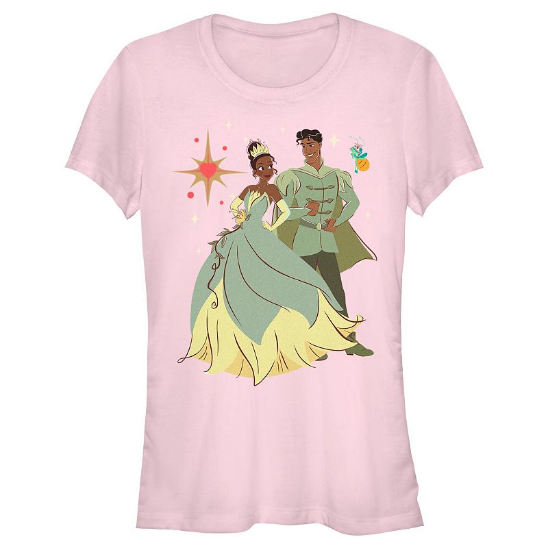 Disney's The Princess And The Frog Tiana And Naveen Royal Night Juniors' Fitted Graphic Tee, Girl's, 