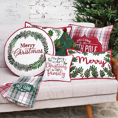 C&F Home Merry Botanical Christmas Throw Pillow