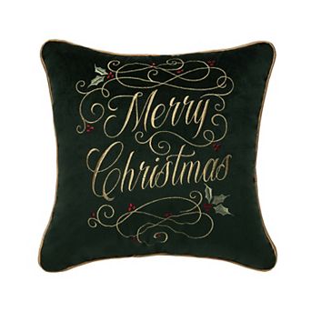 C&F Home Merry Christmas Swirl Throw Pillow