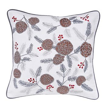 C&F Home Pinecone & Berries Christmas Throw Pillow