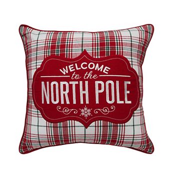 C&F Home welcome to the North Pole Christmas Throw Pillow