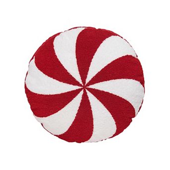 C&F Home Peppermint Shaped Christmas Throw Pillow